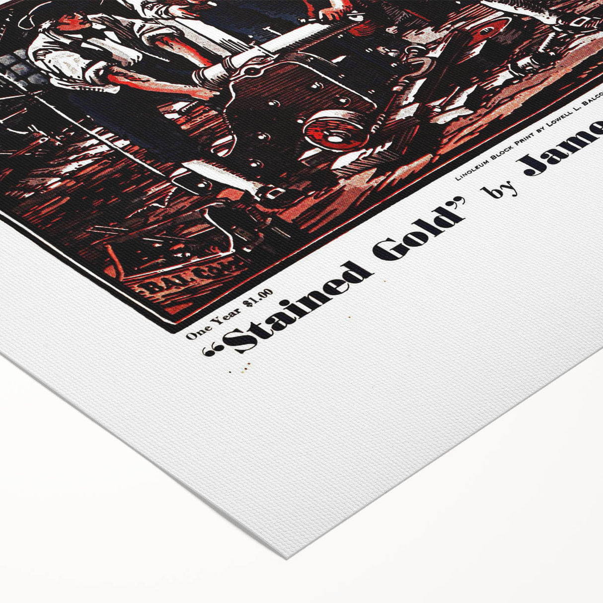 Vintage Magazine Cover Art - American Boy July 1937 Stained Gold