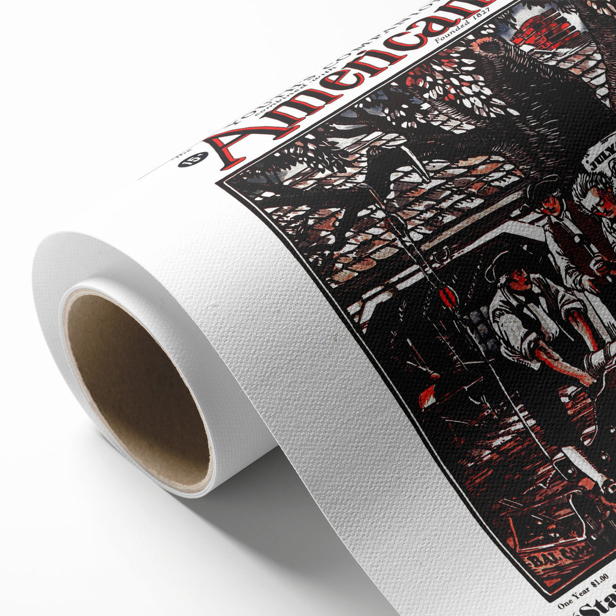 Vintage Magazine Cover Art - American Boy July 1937 Stained Gold