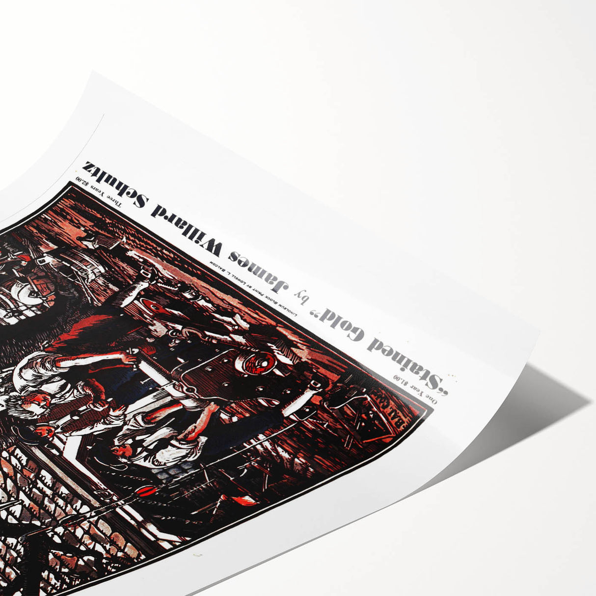 Vintage Magazine Cover Art - American Boy July 1937 Stained Gold