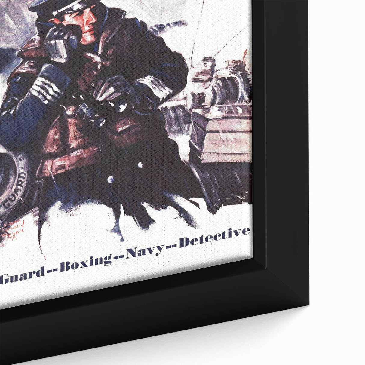 Vintage Magazine Cover Art - American Boy March 1938 Coast Guard