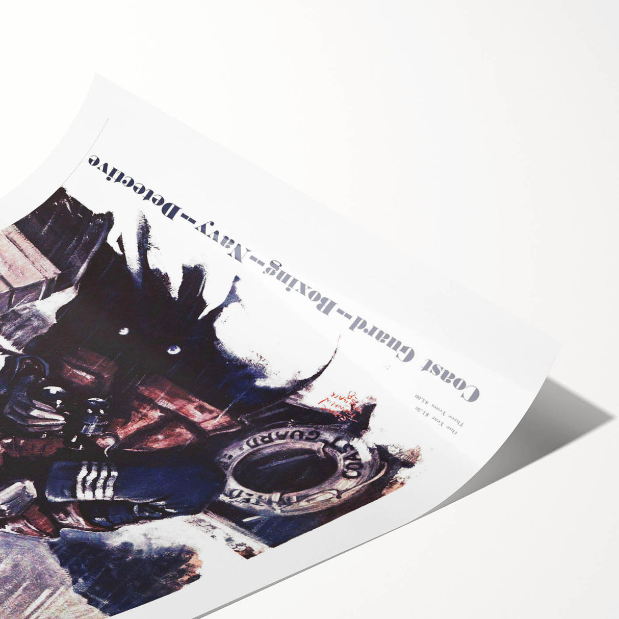 Vintage Magazine Cover Art - American Boy March 1938 Coast Guard