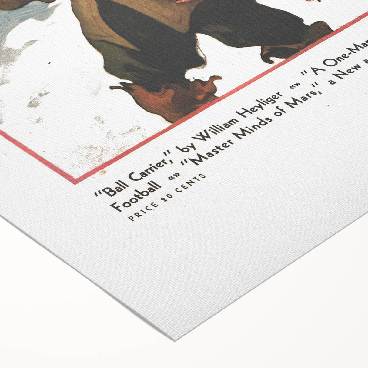 Vintage Magazine Cover Art - American Boy November 1931 Ball Carrier