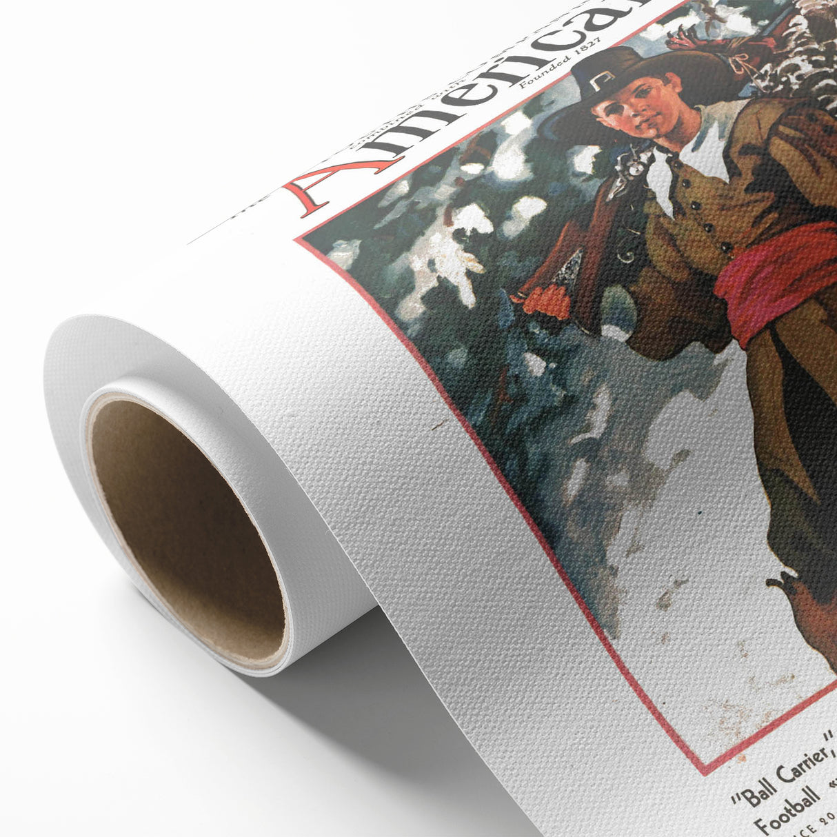 Vintage Magazine Cover Art - American Boy November 1931 Ball Carrier