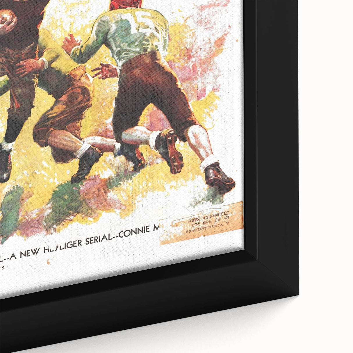 Vintage Magazine Cover Art - American Boy October 1933 Football