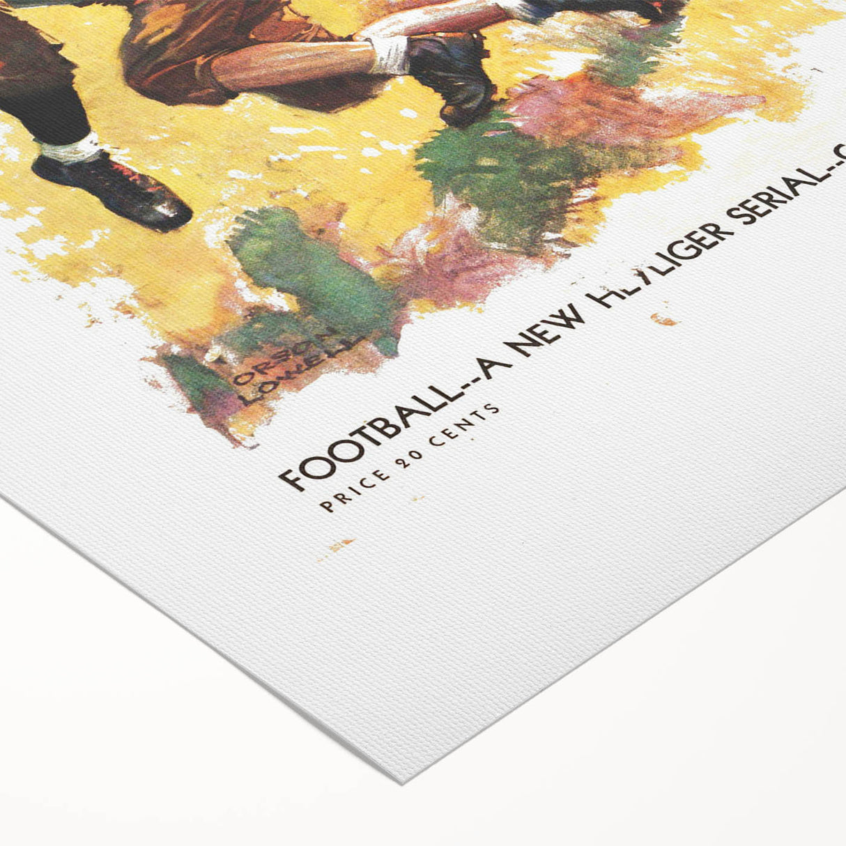 Vintage Magazine Cover Art - American Boy October 1933 Football