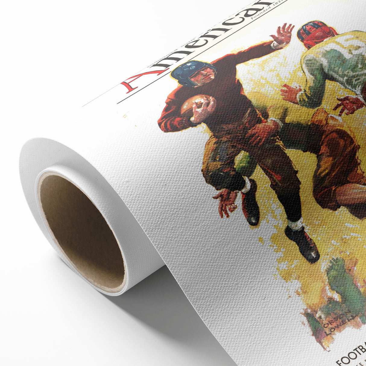 Vintage Magazine Cover Art - American Boy October 1933 Football