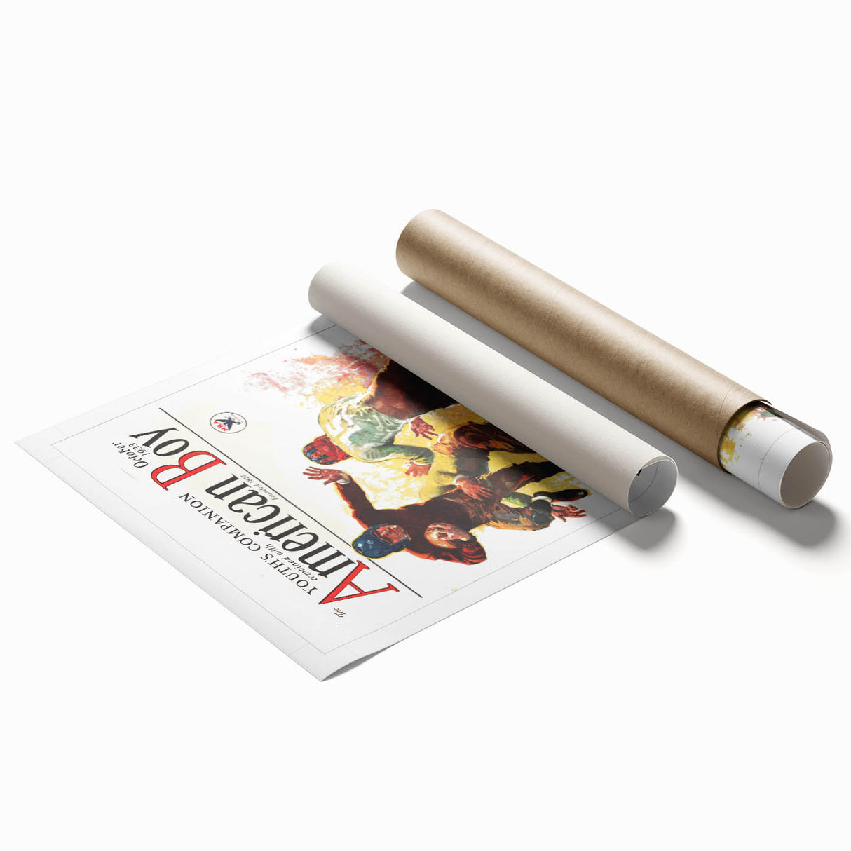 Vintage Magazine Cover Art - American Boy October 1933 Football