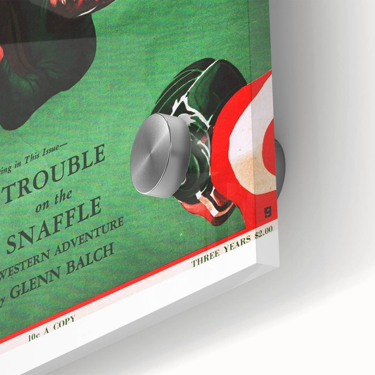 Vintage Magazine Cover Art - American Boy October 1936 Trouble on the Snaffle