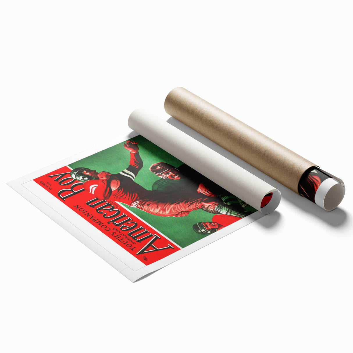 Vintage Magazine Cover Art - American Boy October 1936 Trouble on the Snaffle