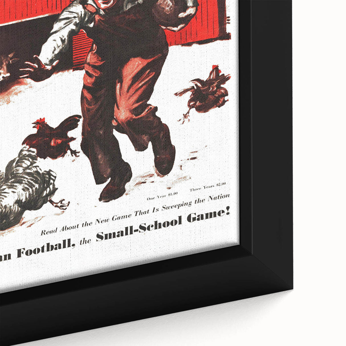 Vintage Magazine Cover Art - American Boy September 1937 Six-Man Football