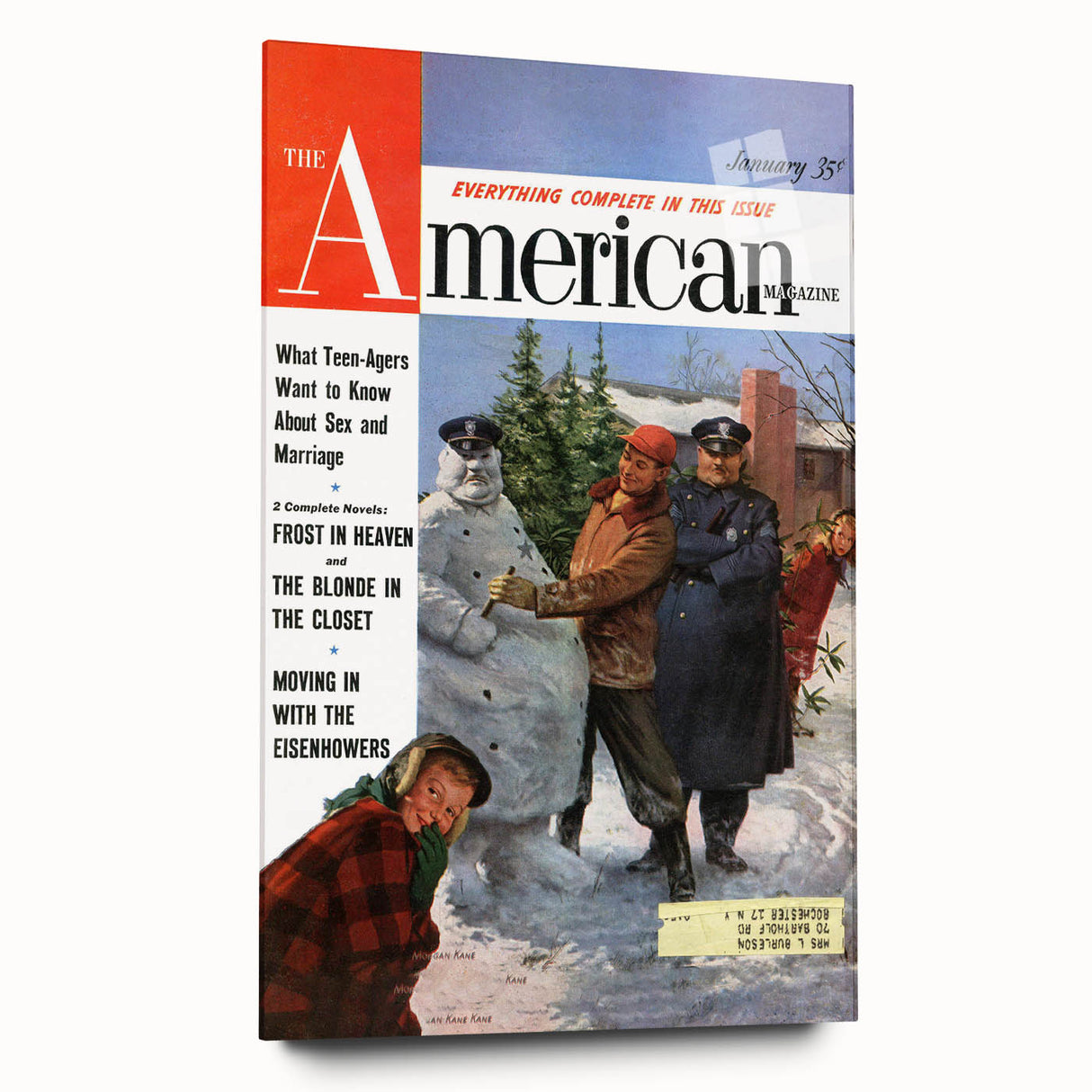 Vintage Magazine Cover Art - The American Magazine January Edition