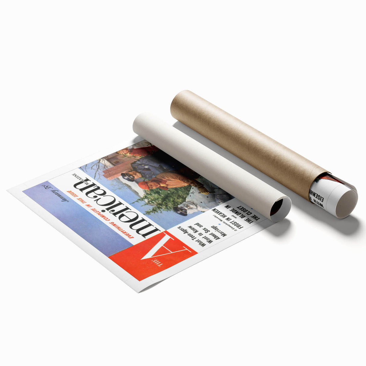 Vintage Magazine Cover Art - The American Magazine January Edition