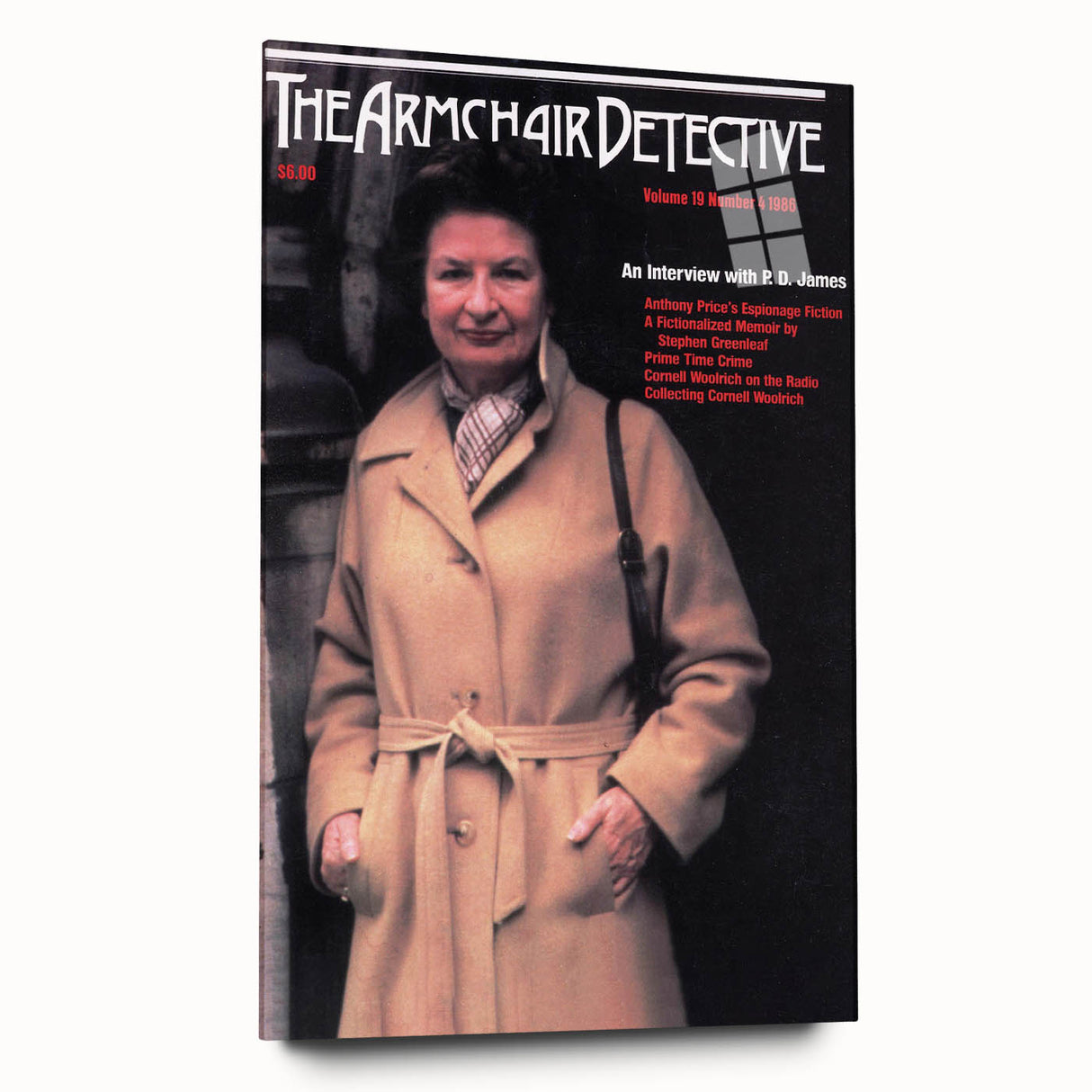 Vintage Magazine Cover Art - The Armchair Detective, 1986