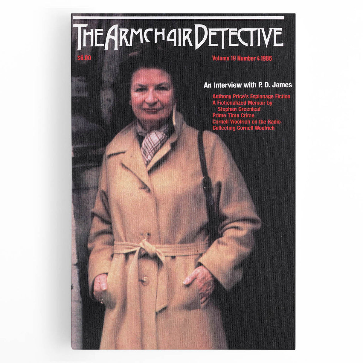 Vintage Magazine Cover Art - The Armchair Detective, 1986
