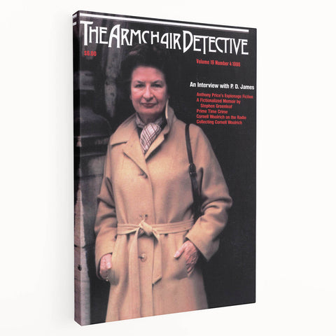 Vintage Magazine Cover Art - The Armchair Detective, 1986