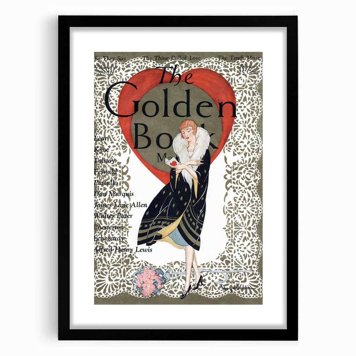 Vintage Magazine Cover Art - The Golden Book, 1926