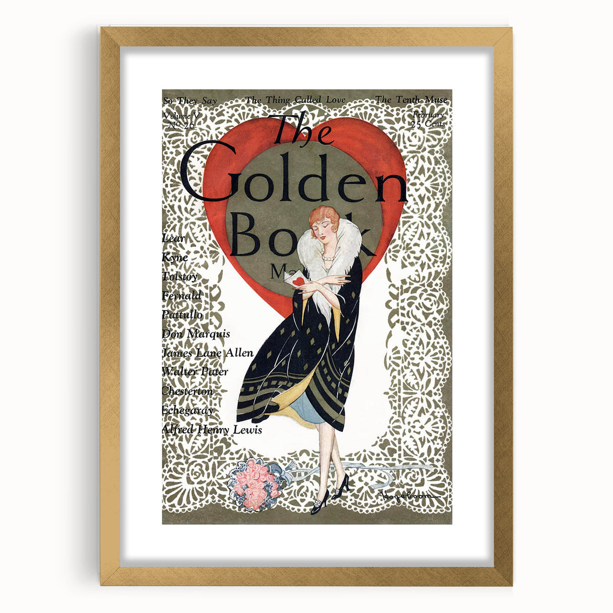 Vintage Magazine Cover Art - The Golden Book, 1926