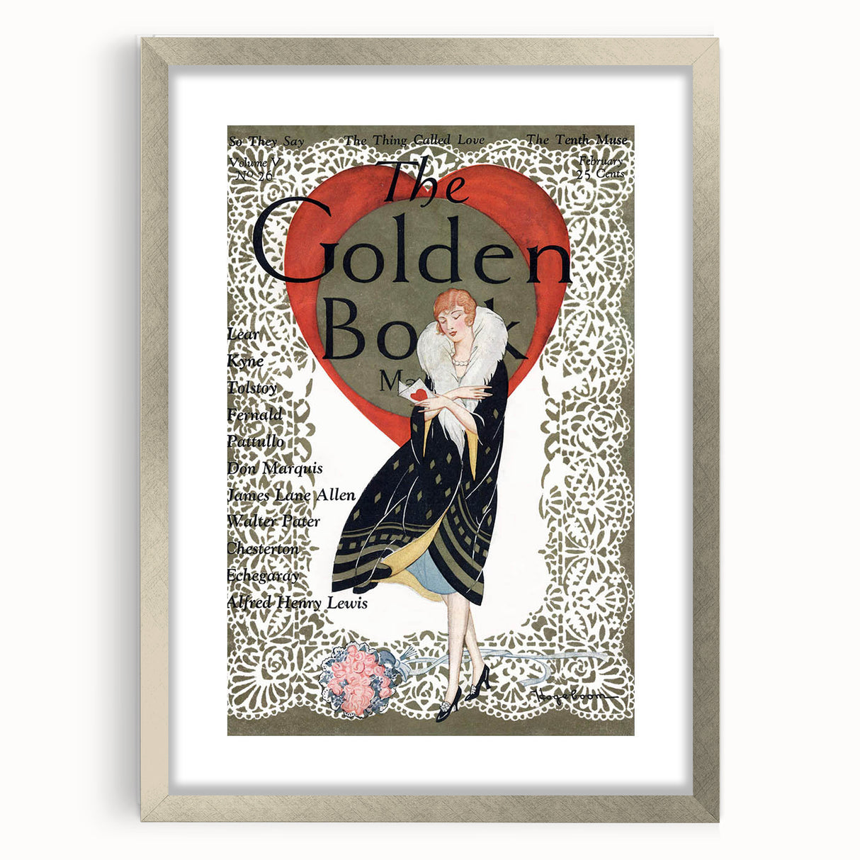 Vintage Magazine Cover Art - The Golden Book, 1926