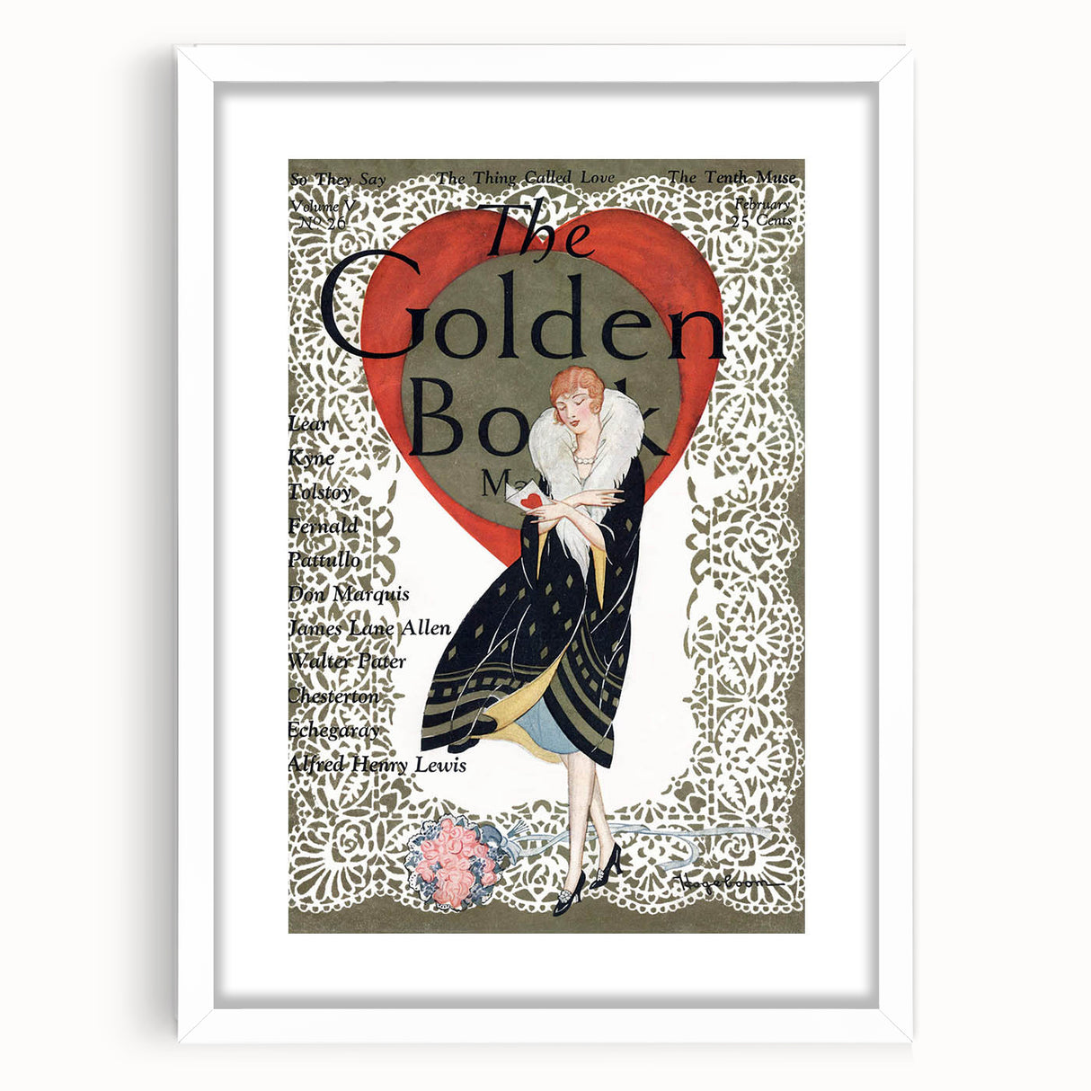 Vintage Magazine Cover Art - The Golden Book, 1926