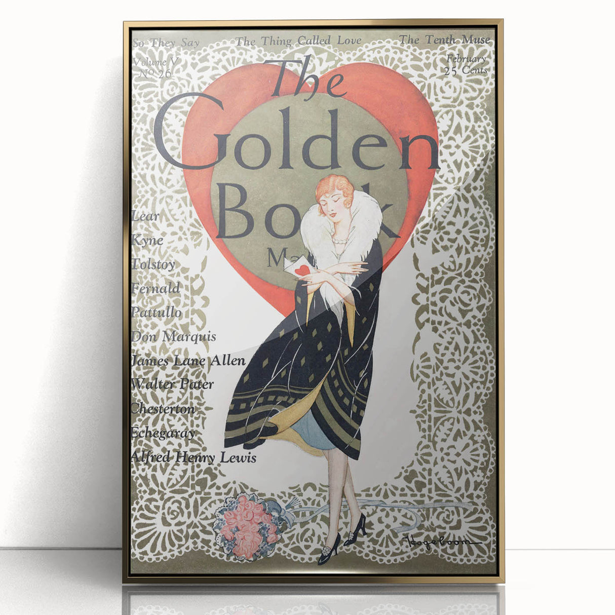 Vintage Magazine Cover Art - The Golden Book, 1926