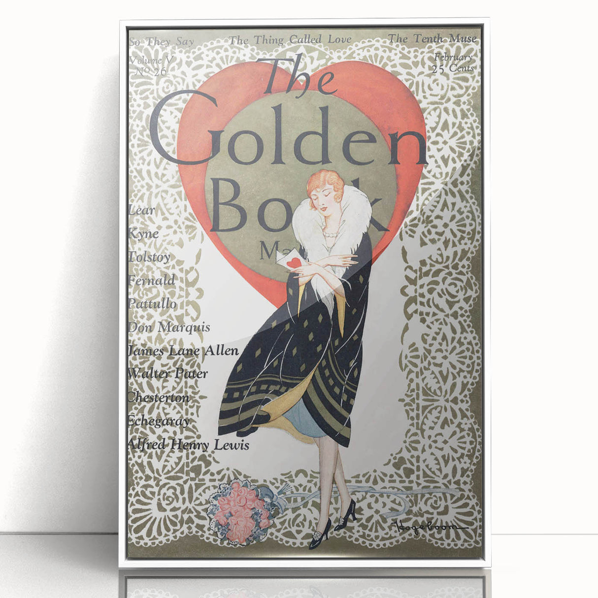 Vintage Magazine Cover Art - The Golden Book, 1926