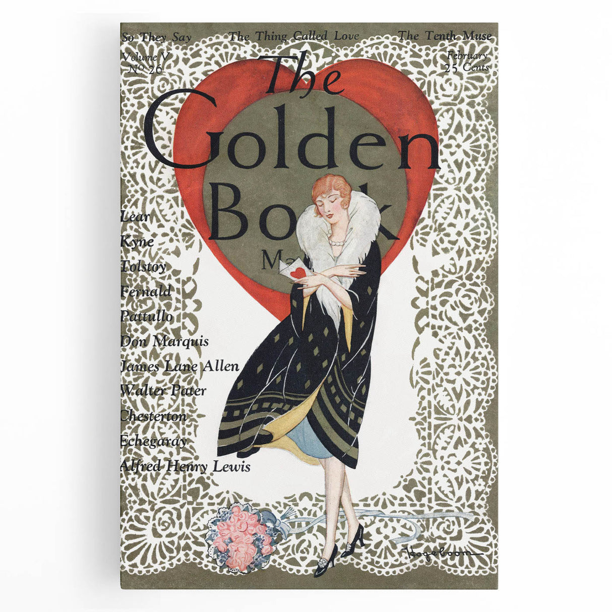 Vintage Magazine Cover Art - The Golden Book, 1926