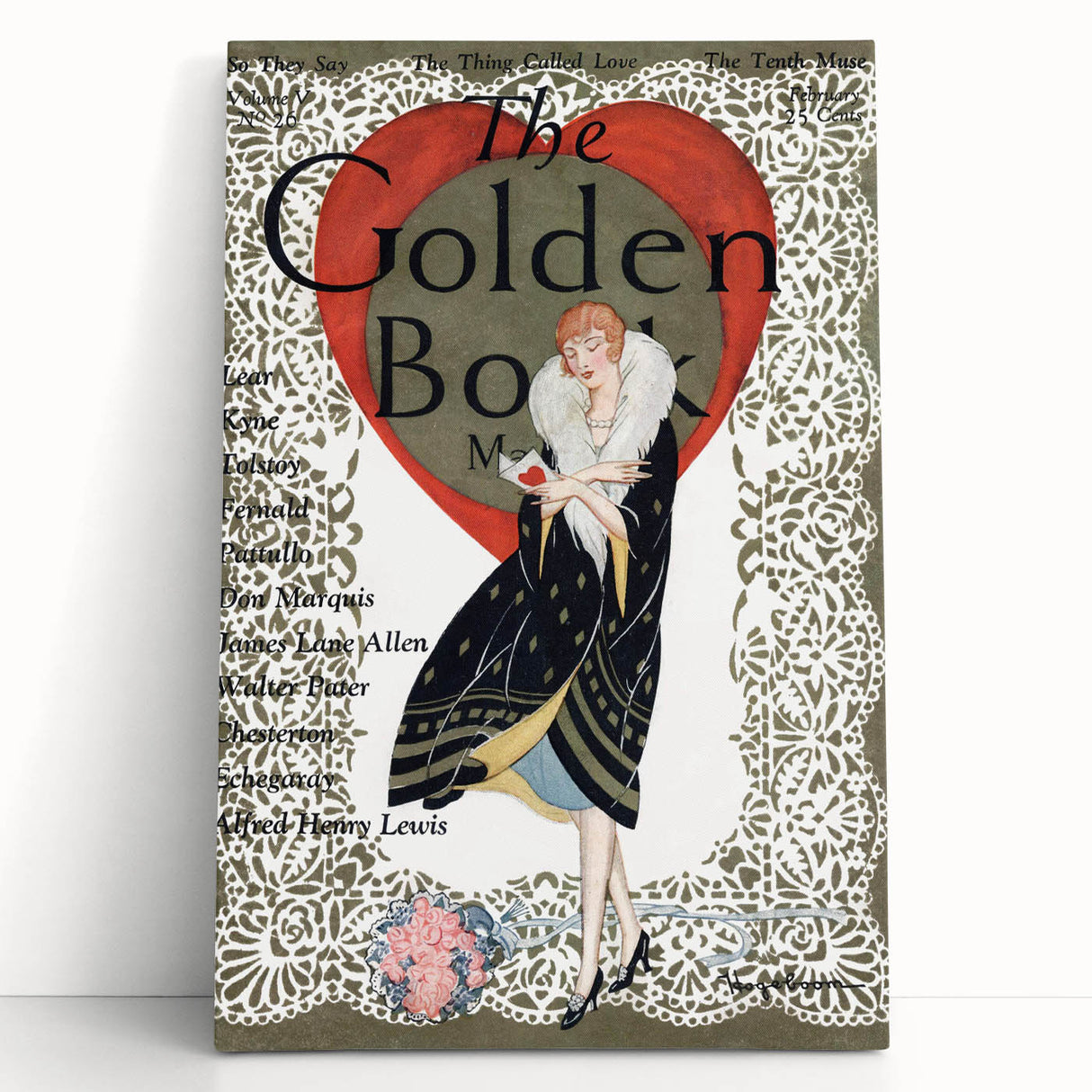 Vintage Magazine Cover Art - The Golden Book, 1926