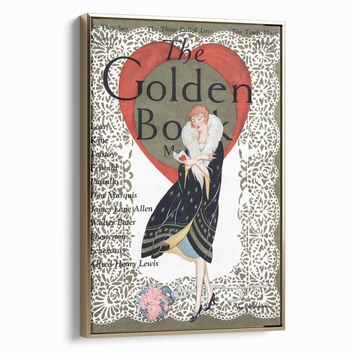 Vintage Magazine Cover Art - The Golden Book, 1926