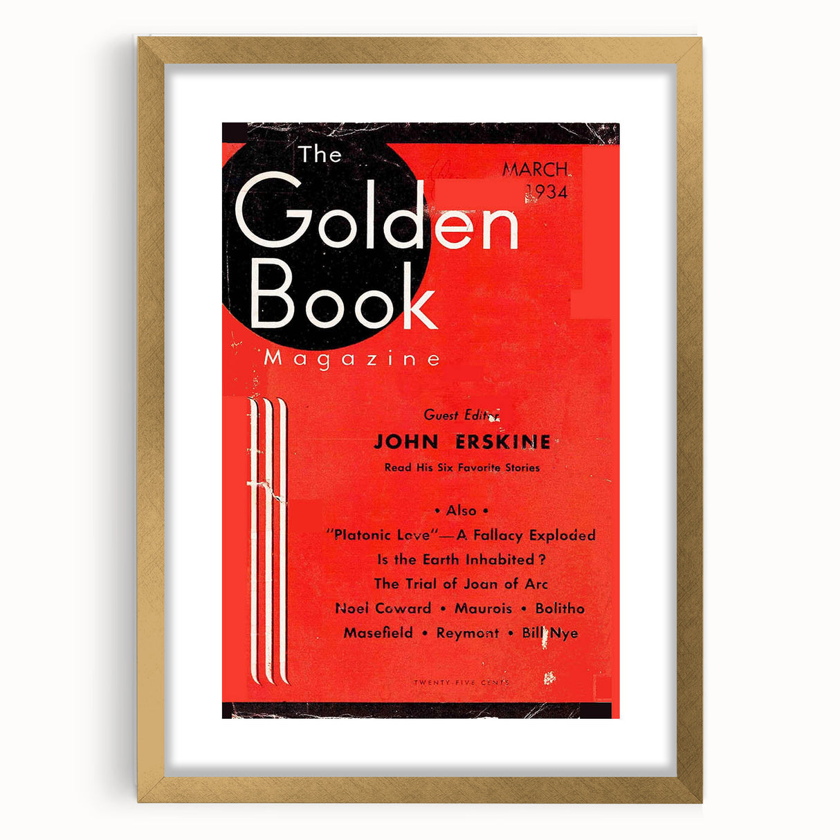 Vintage Magazine Cover Art - The Golden Book, March 1934