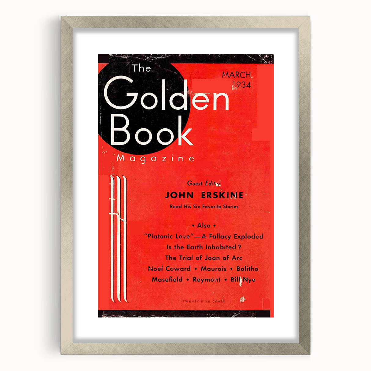 Vintage Magazine Cover Art - The Golden Book, March 1934