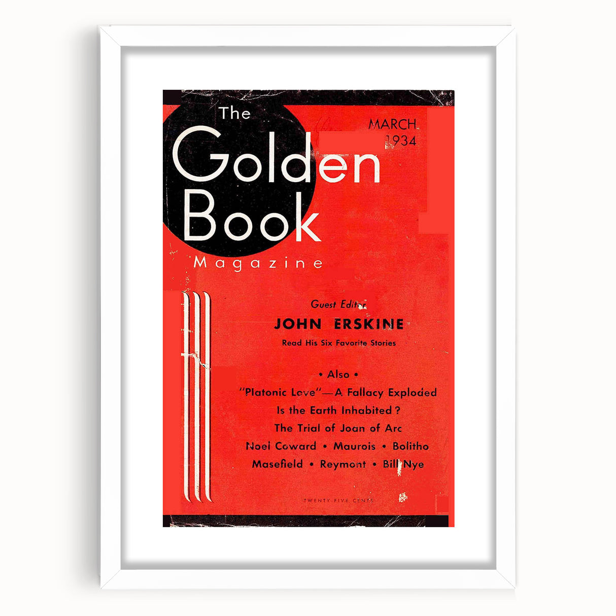 Vintage Magazine Cover Art - The Golden Book, March 1934