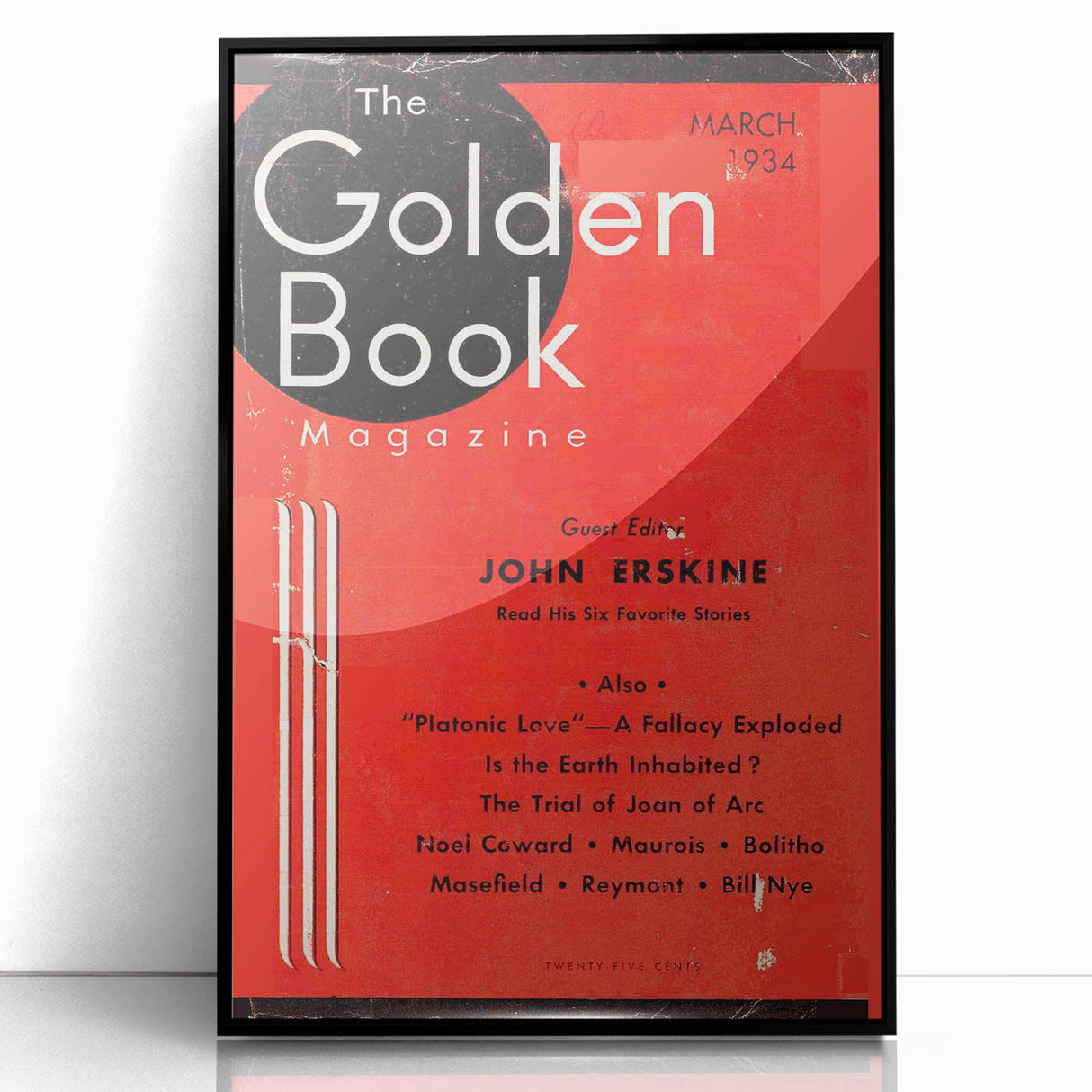 Vintage Magazine Cover Art - The Golden Book, March 1934