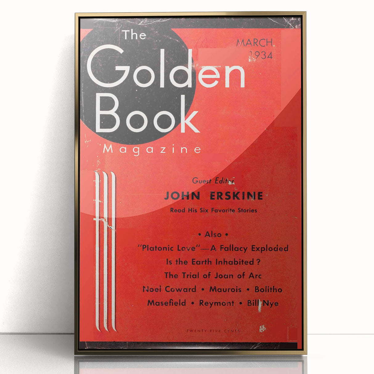 Vintage Magazine Cover Art - The Golden Book, March 1934