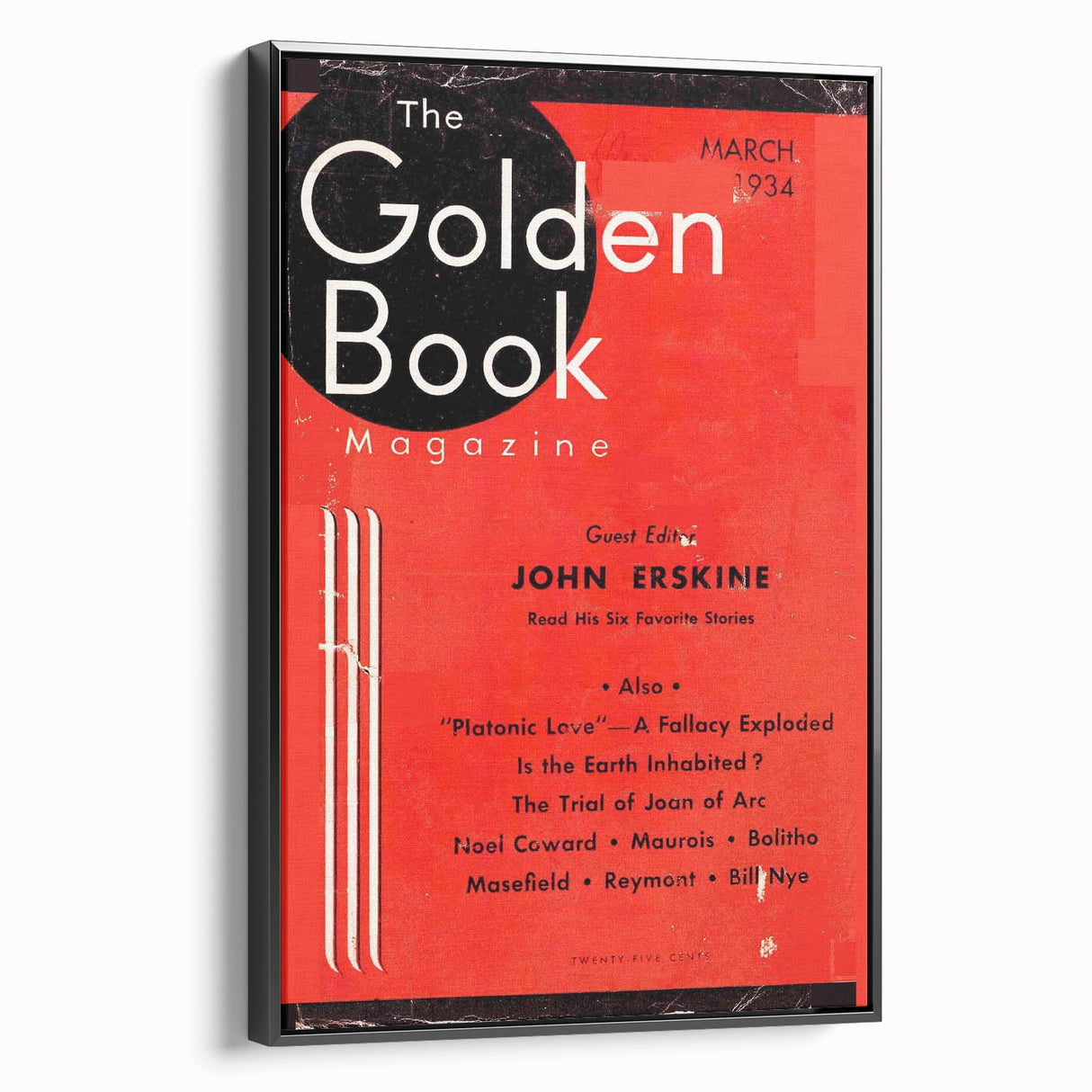 Vintage Magazine Cover Art - The Golden Book, March 1934