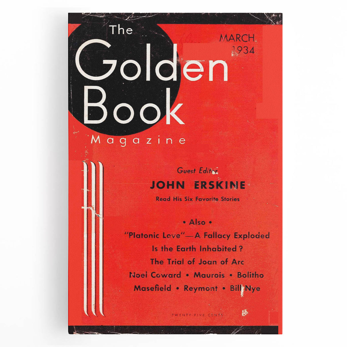 Vintage Magazine Cover Art - The Golden Book, March 1934