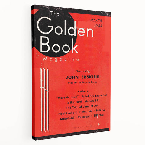 Vintage Magazine Cover Art - The Golden Book, March 1934