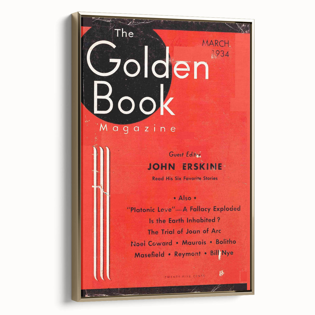 Vintage Magazine Cover Art - The Golden Book, March 1934