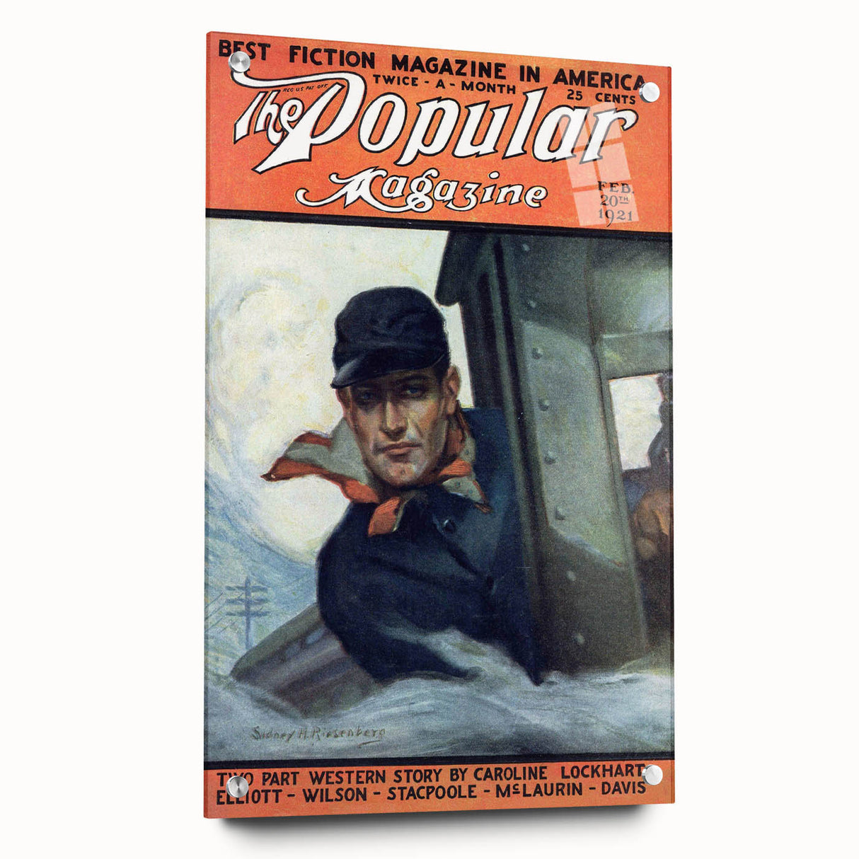 Vintage Magazine Cover Art - The Popular Magazine, Feb 1921