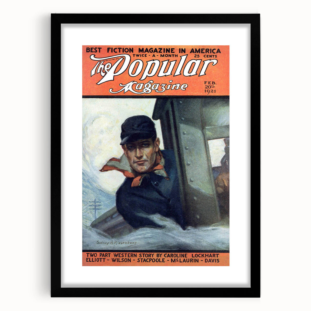 Vintage Magazine Cover Art - The Popular Magazine, Feb 1921