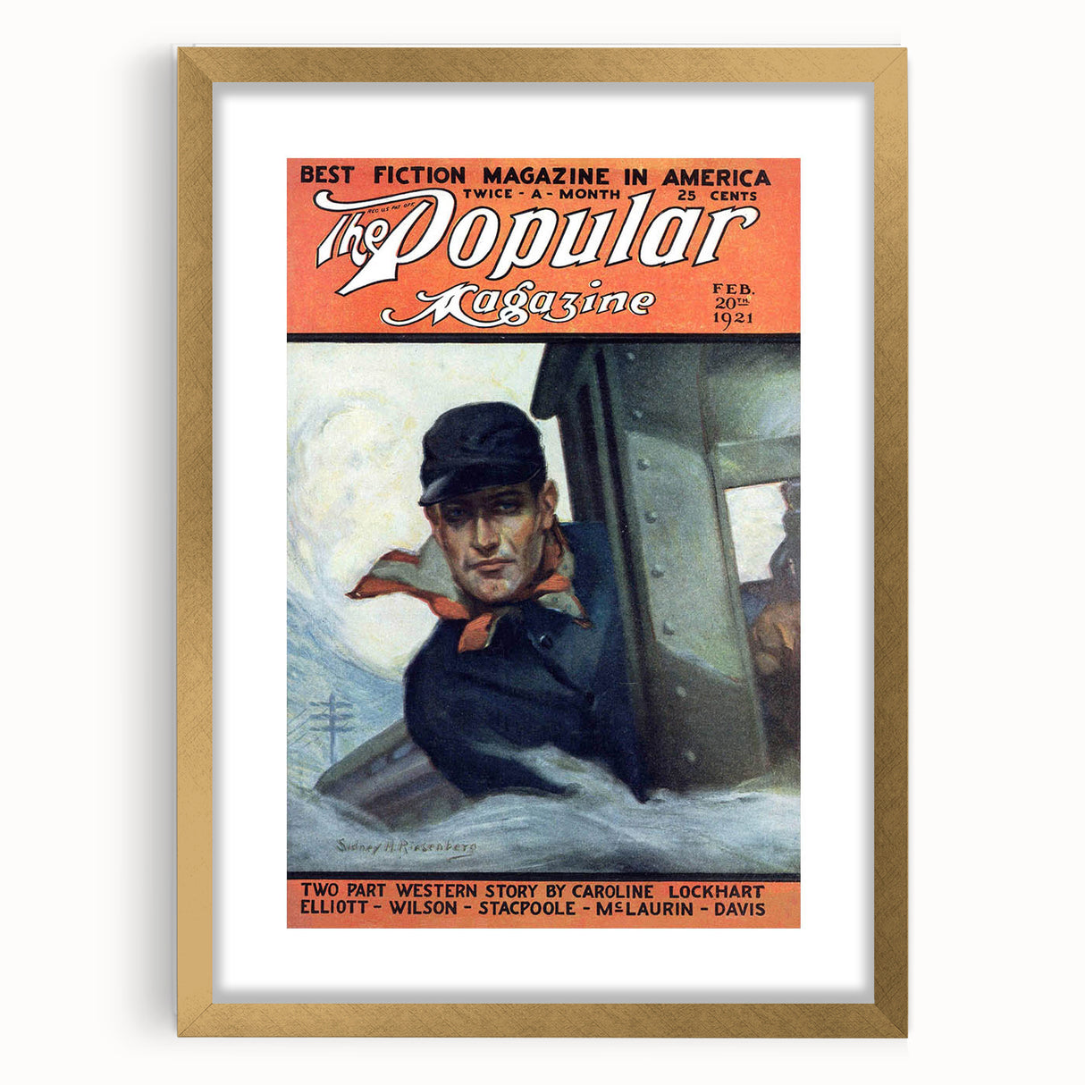 Vintage Magazine Cover Art - The Popular Magazine, Feb 1921