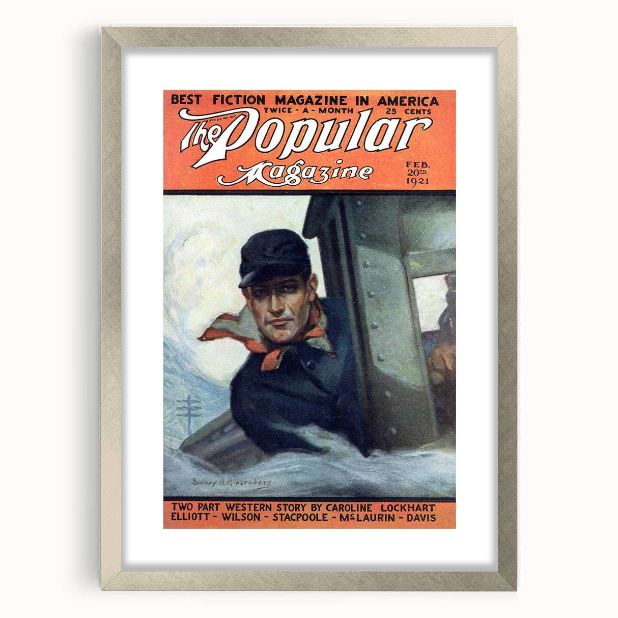 Vintage Magazine Cover Art - The Popular Magazine, Feb 1921