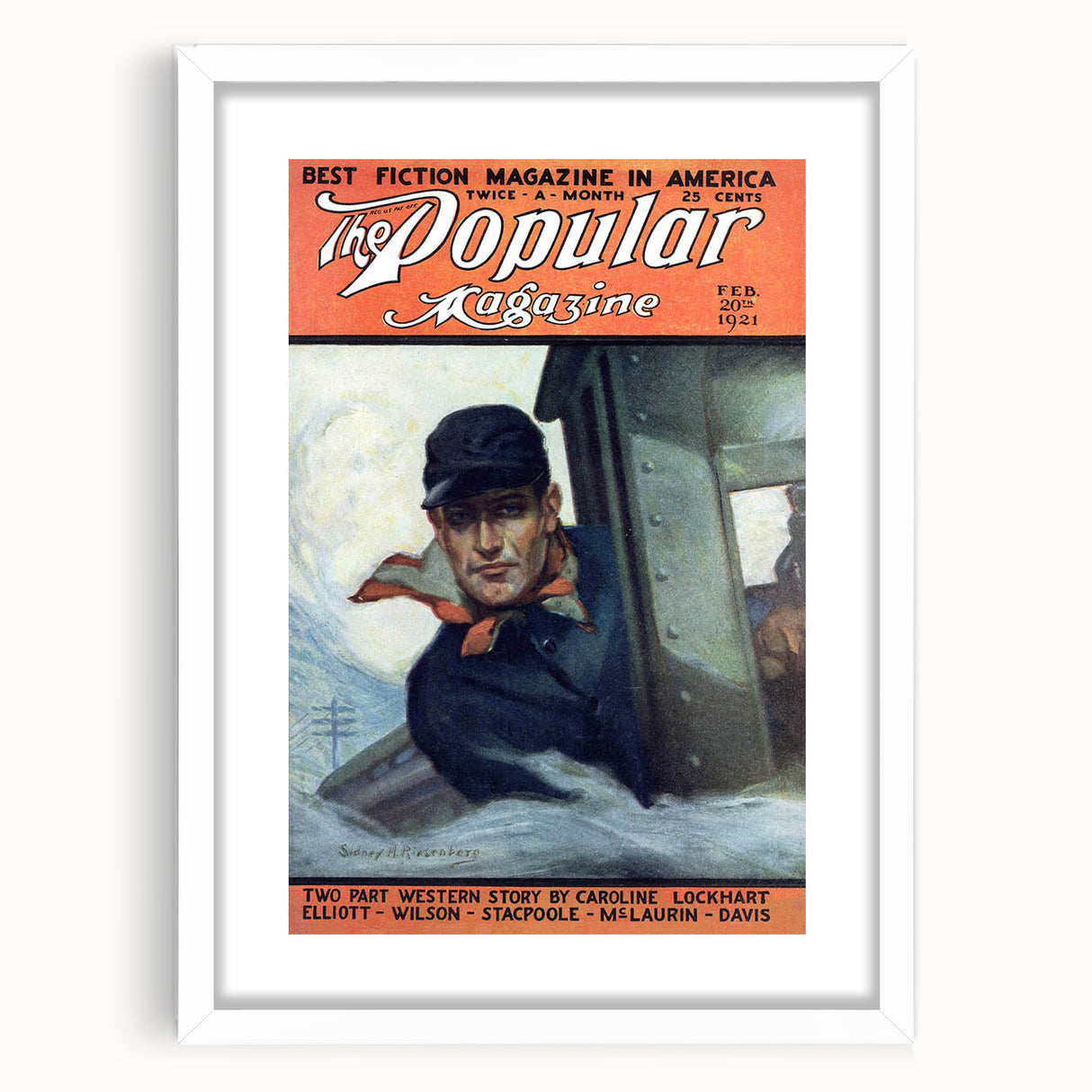 Vintage Magazine Cover Art - The Popular Magazine, Feb 1921