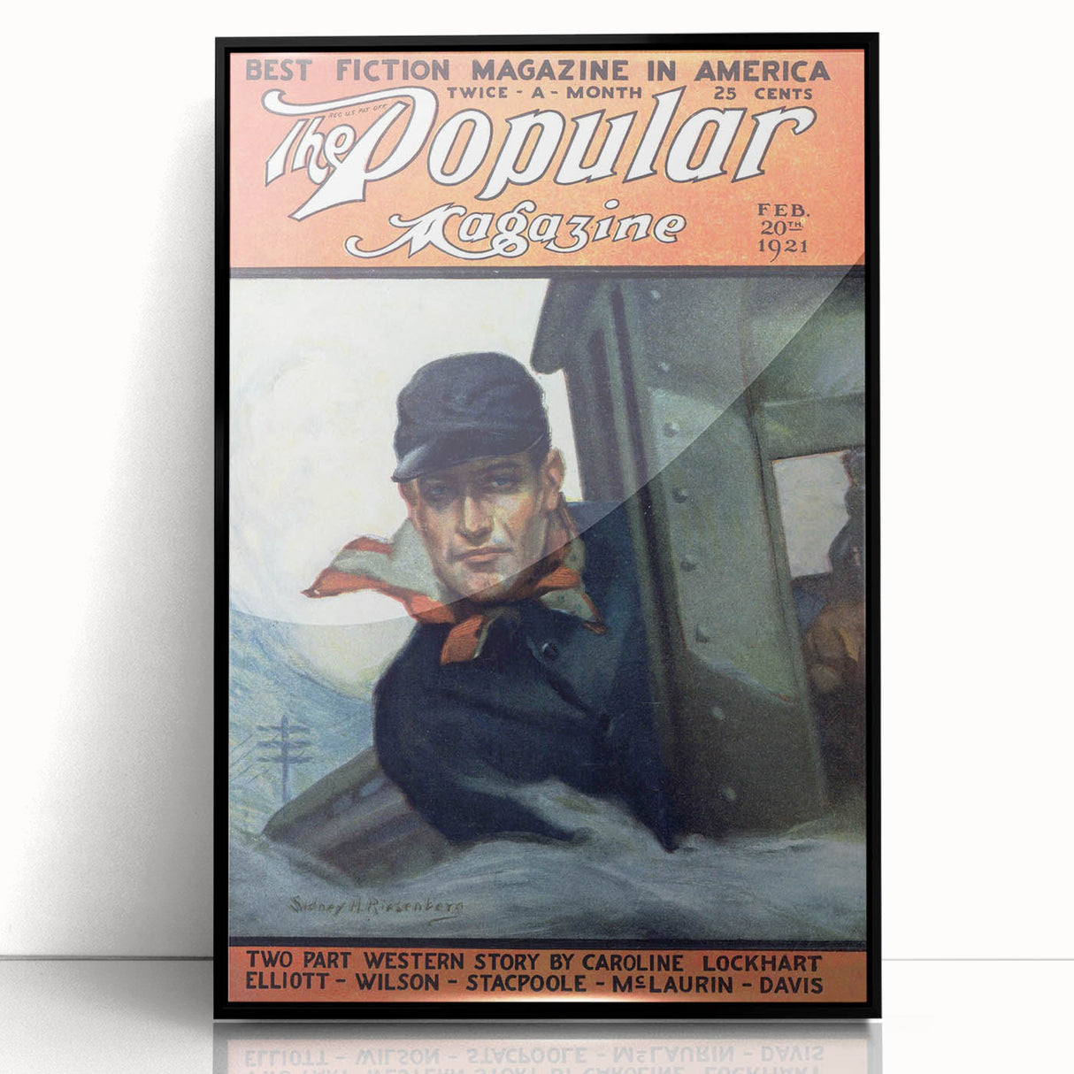 Vintage Magazine Cover Art - The Popular Magazine, Feb 1921