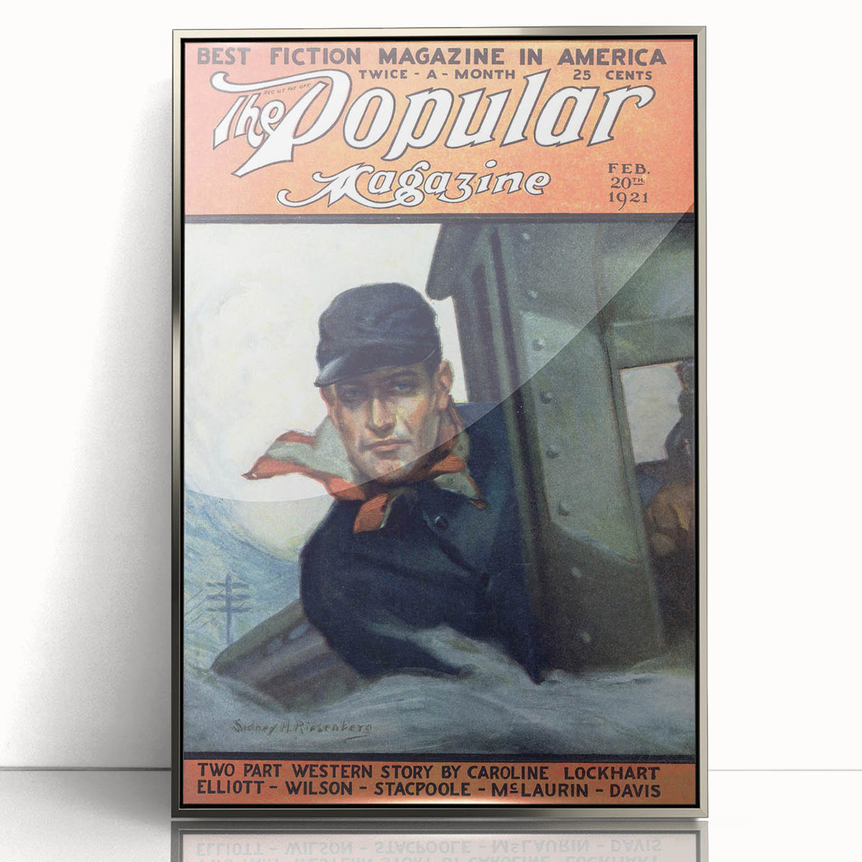 Vintage Magazine Cover Art - The Popular Magazine, Feb 1921