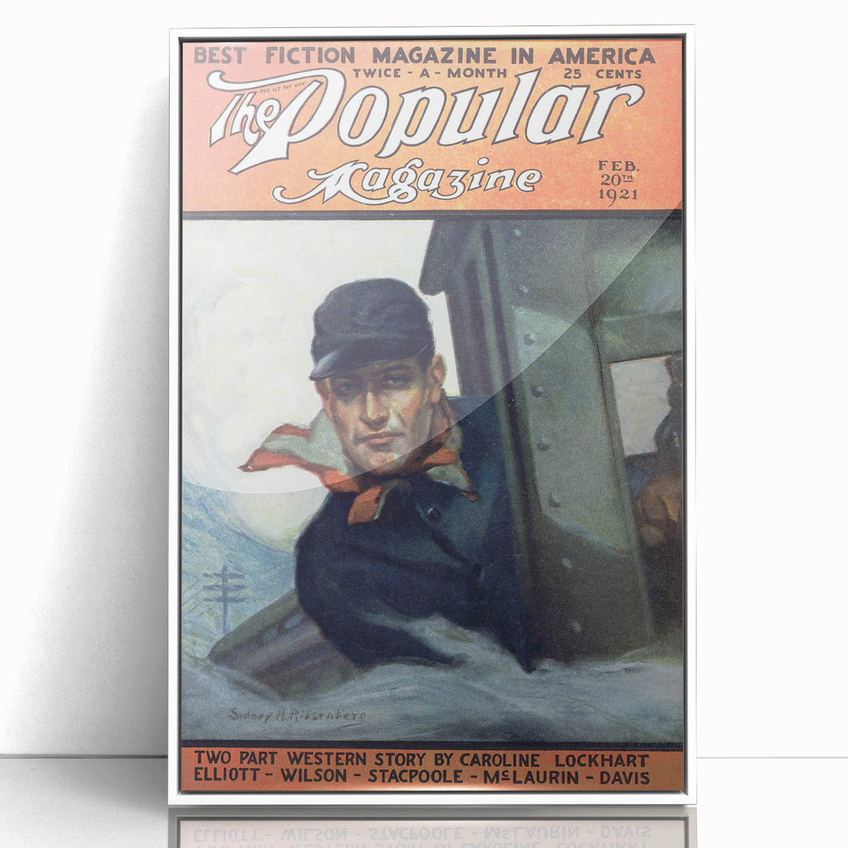 Vintage Magazine Cover Art - The Popular Magazine, Feb 1921