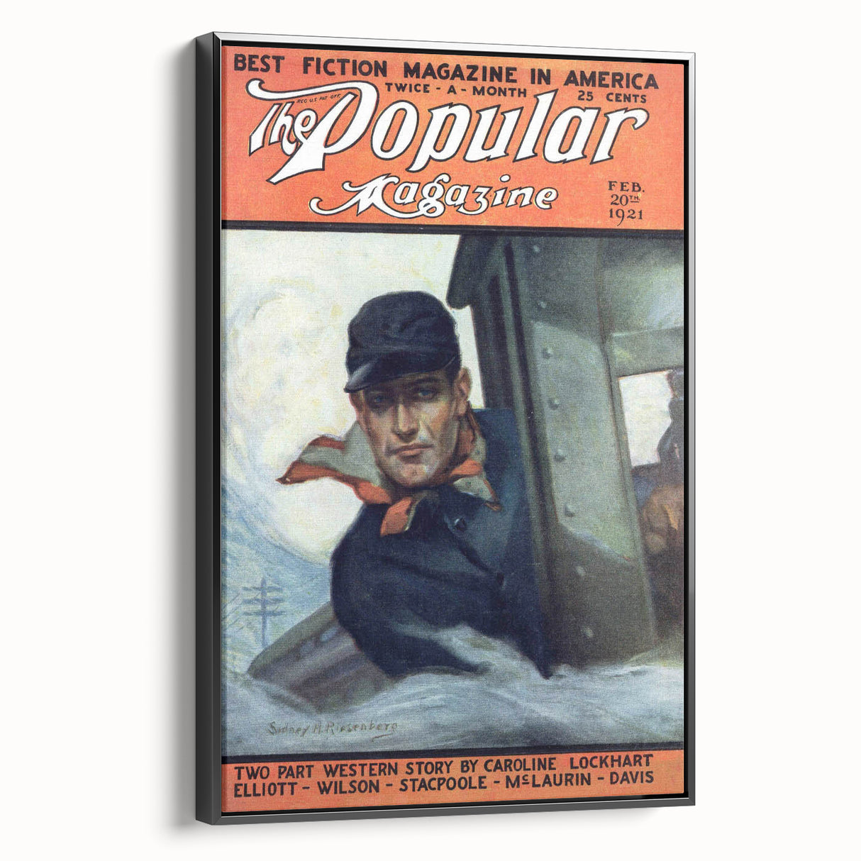 Vintage Magazine Cover Art - The Popular Magazine, Feb 1921