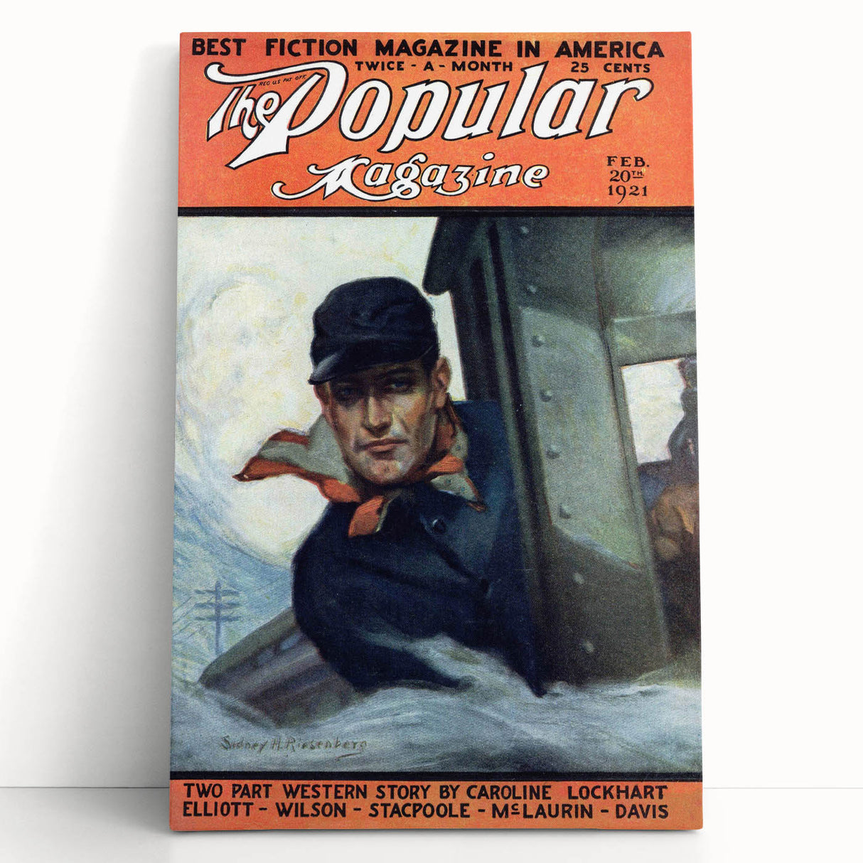 Vintage Magazine Cover Art - The Popular Magazine, Feb 1921