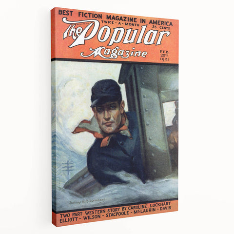 Vintage Magazine Cover Art - The Popular Magazine, Feb 1921