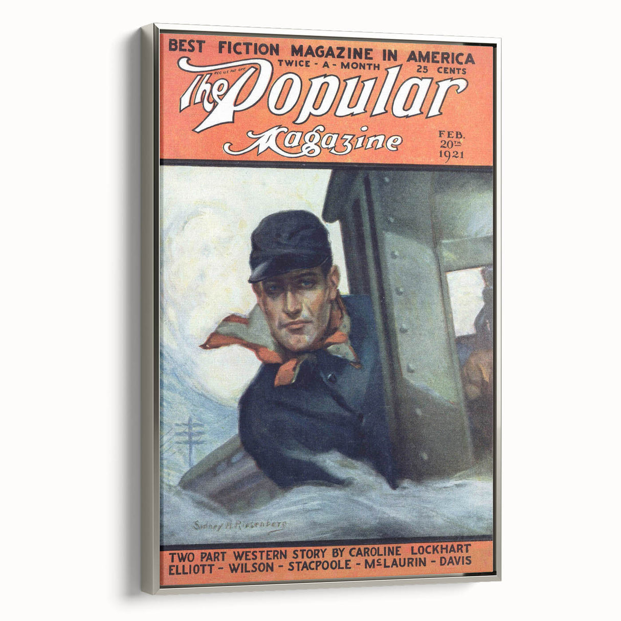 Vintage Magazine Cover Art - The Popular Magazine, Feb 1921