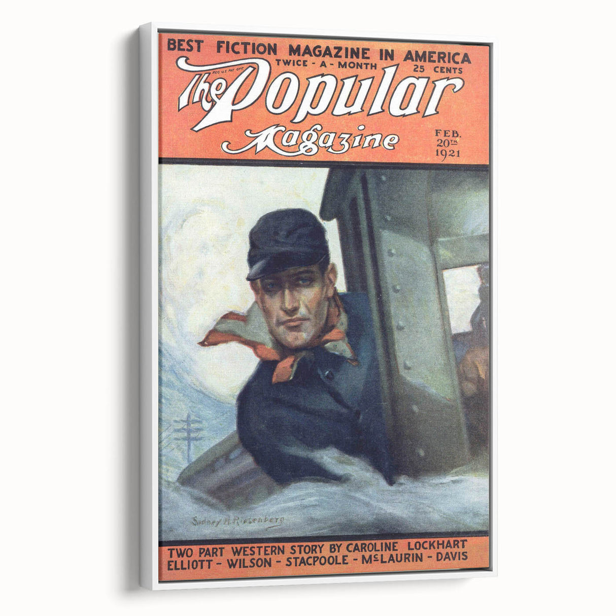 Vintage Magazine Cover Art - The Popular Magazine, Feb 1921